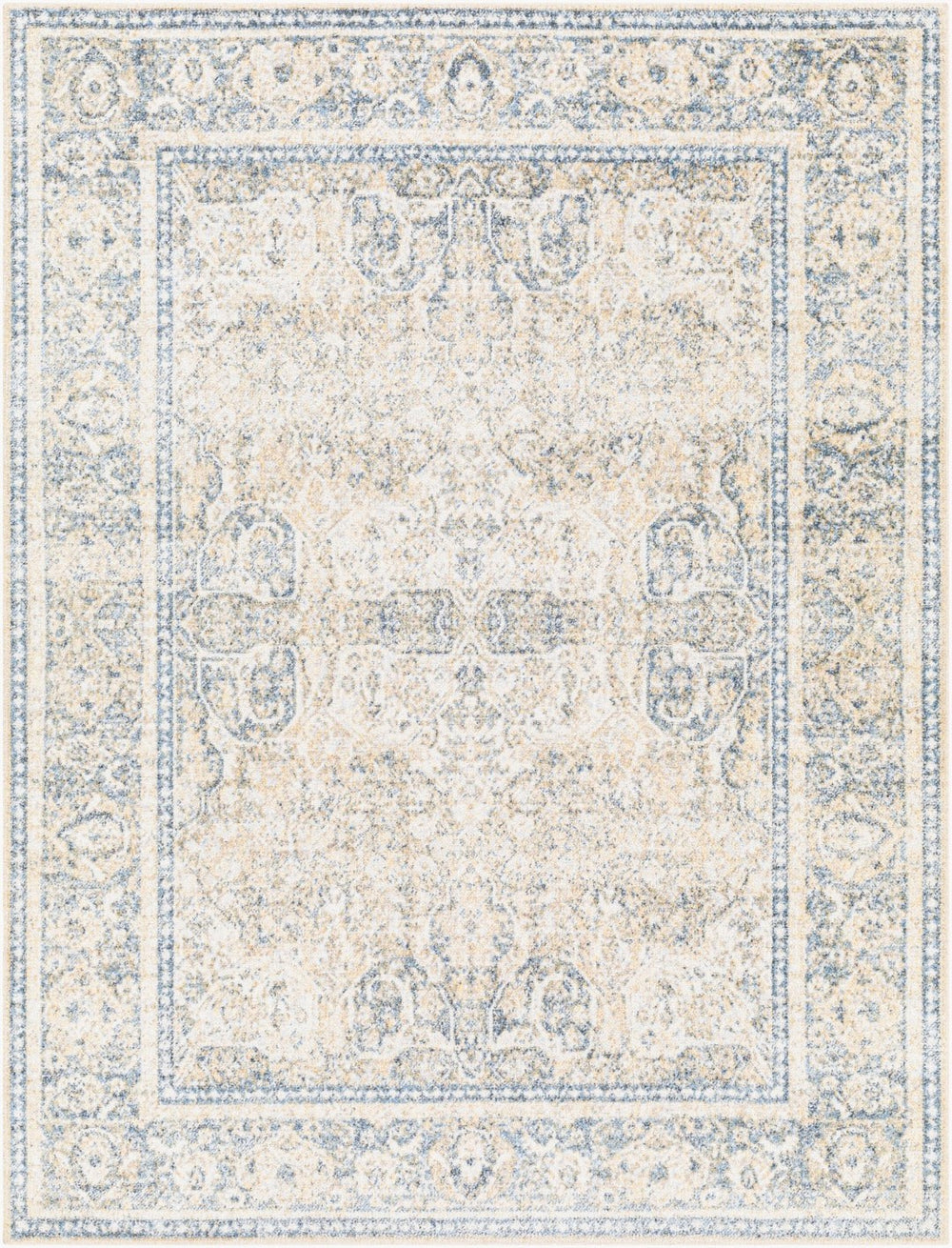 Livabliss Lillian Traditional Polyester Machine Woven Low Pile Rug for Entryways and Hallways Oatmeal, Gray 2'2" x 3'9" LLL2303-2339