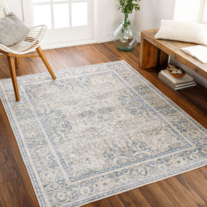 Livabliss Lillian Traditional Polyester Machine Woven Low Pile Rug for Entryways and Hallways Oatmeal, Gray 2'2" x 3'9" LLL2303-2339