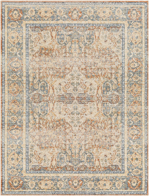 Livabliss Lillian Traditional Accent Rug Machine Woven Polyester Low Pile for Entryways and Hallways Oatmeal, Gray 2'2" x 3'9" LLL2304-2339