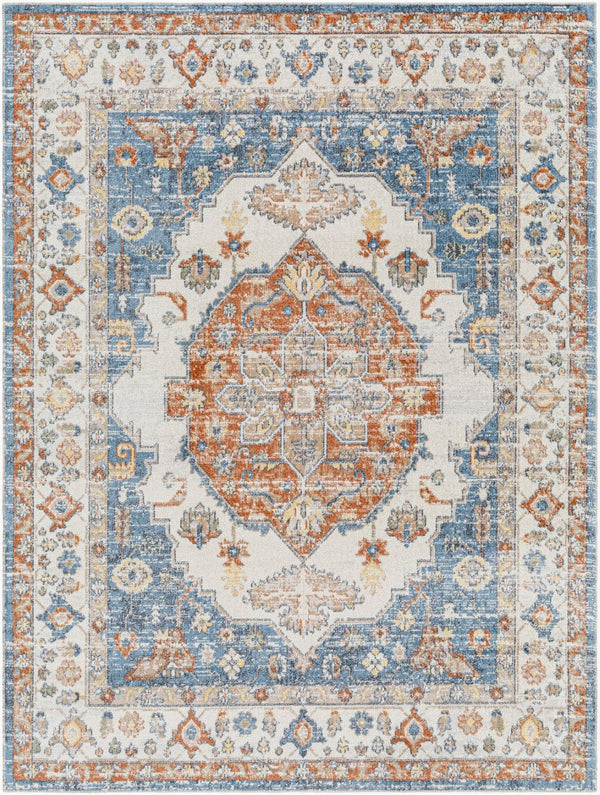 Livabliss Lillian Traditional Polyester Woven Rug for Entryways Hallways and High Traffic Floors Oatmeal, Dark B 2' x 2'11" LLL2305-23