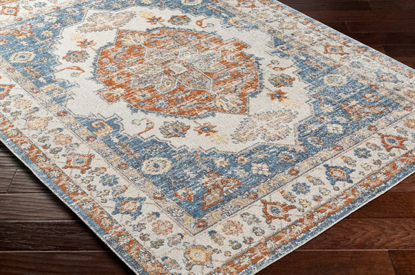 Livabliss Lillian Traditional Polyester Woven Rug for Entryways Hallways and High Traffic Floors Oatmeal, Dark B 2' x 2'11" LLL2305-23