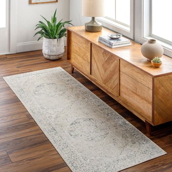 Livabliss Lillian Traditional Polyester Machine Woven Low Pile Accent Rug for Entryways and Bedrooms Gray, Oatmeal 2'2" x 3'9" LLL2310-2339