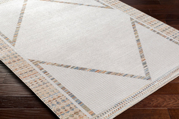 Livabliss Lillian Global Pattern Polyester Accent Rug Turkish Woven Low Pile for Entryway or Bath Oatmeal, Gray 9'2" x 12'4" LLL2312-9212