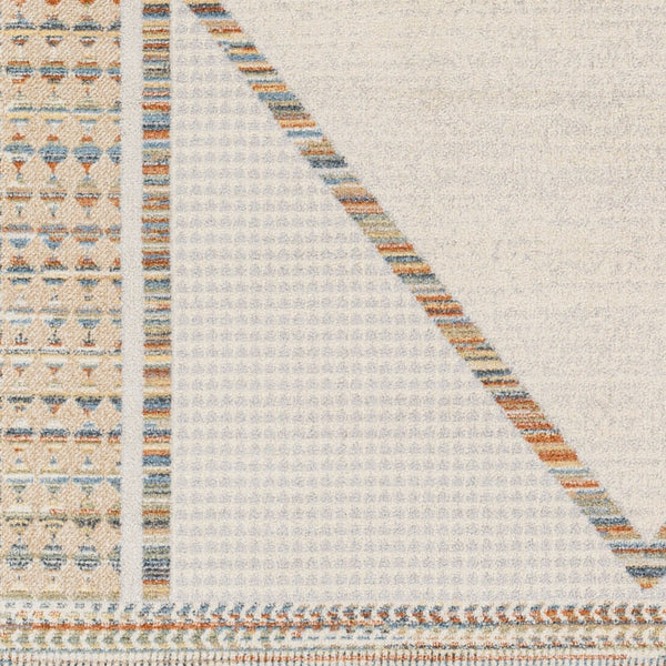 Livabliss Lillian Global Pattern Polyester Accent Rug Turkish Woven Low Pile for Entryway or Bath Oatmeal, Gray 9'2" x 12'4" LLL2312-9212