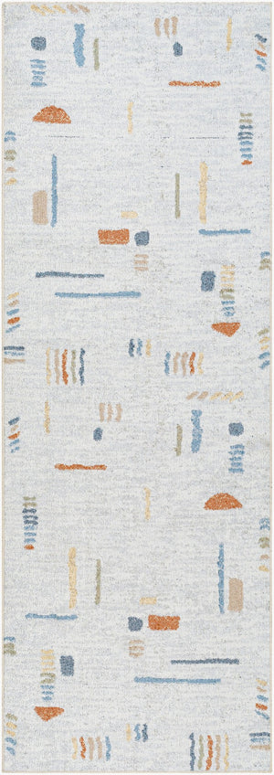 Livabliss Lillian Machine Woven Polyester Indoor Rug Turkish Crafted for High Traffic Spaces Oatmeal, Gray 2'7" x 7'3" LLL2313-2773