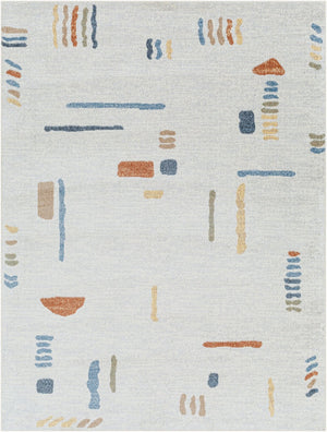 Livabliss Lillian Machine Woven Polyester Indoor Rug Turkish Crafted for High Traffic Spaces Oatmeal, Gray 6'7" x 9' LLL2313-679