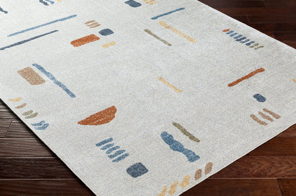 Livabliss Lillian Machine Woven Polyester Indoor Rug Turkish Crafted for High Traffic Spaces Oatmeal, Gray 6'7" x 9' LLL2313-679
