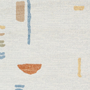 Livabliss Lillian Machine Woven Polyester Indoor Rug Turkish Crafted for High Traffic Spaces Oatmeal, Gray 6'7" x 9' LLL2313-679