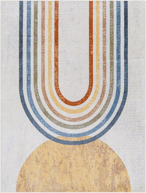Livabliss Lillian Geometric Low Pile Polyester Area Rug for Entryway Bathroom or Beside Bed Oatmeal, Brown 2'2" x 3'9" LLL2314-2339