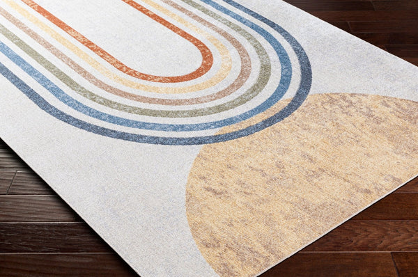 Livabliss Lillian Geometric Low Pile Polyester Area Rug for Entryway Bathroom or Beside Bed Oatmeal, Brown 2'2" x 3'9" LLL2314-2339