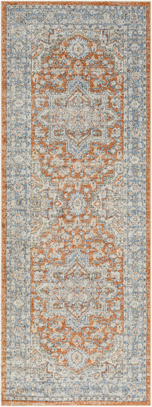 Livabliss Lillian Traditional Polyester Accent Rug Machine Woven in Turkey for Entryways and Hallways Oatmeal, Gray 2'7" x 7'3" LLL2316-2773
