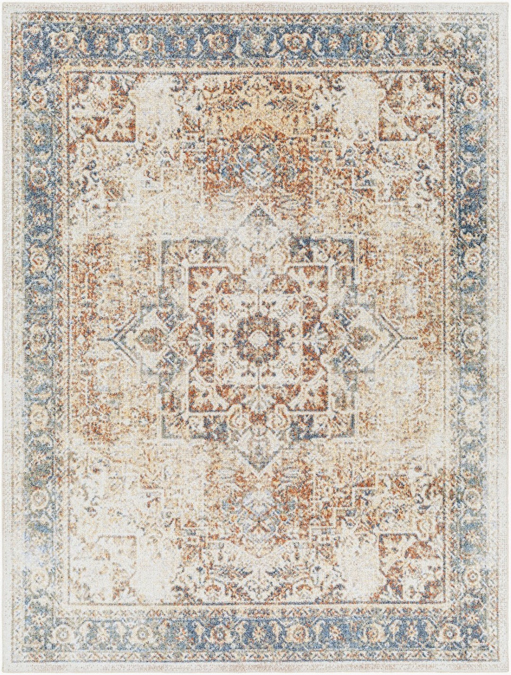 Livabliss Lillian Traditional Polyester Machine Woven Low Pile Rug for Entryways and Kitchens Oatmeal, Gray 2'2" x 3'9" LLL2317-2339