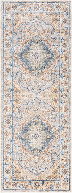 Livabliss Lillian Traditional Polyester Machine Woven Low Pile Rug for Entryways and Small Spaces Oatmeal, Brown 2'7" x 7'3" LLL2318-2773