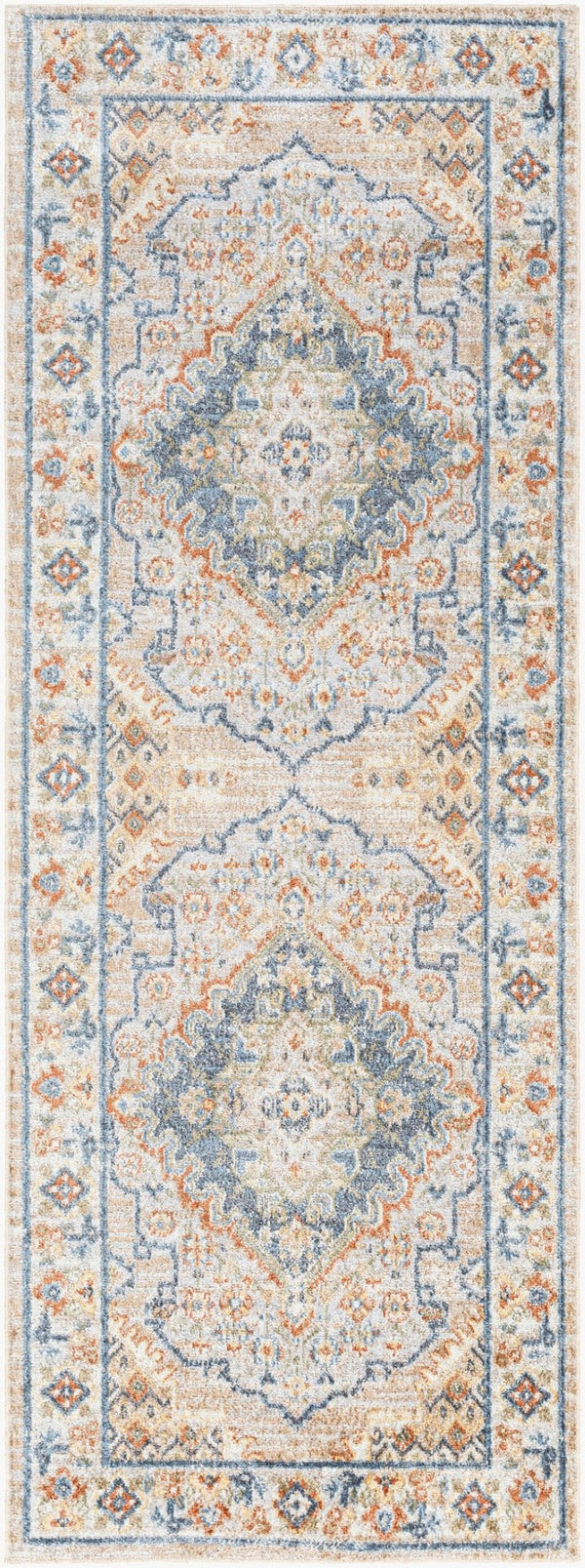 Livabliss Lillian Traditional Polyester Machine Woven Low Pile Rug for Entryways and Small Spaces Oatmeal, Brown 2'7" x 7'3" LLL2318-2773