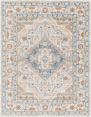 Livabliss Lillian Traditional Polyester Machine Woven Low Pile Rug for Entryways and Small Spaces Oatmeal, Brown 9'2" x 12'4" LLL2318-9212