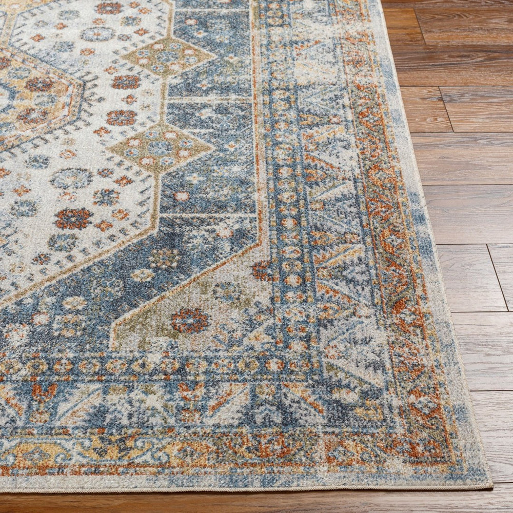 Livabliss Lillian Traditional Polyester Machine Woven Low Pile Rug for Entryways and Small Spaces Oatmeal, Gray 9'2" x 12'4" LLL2319-9212