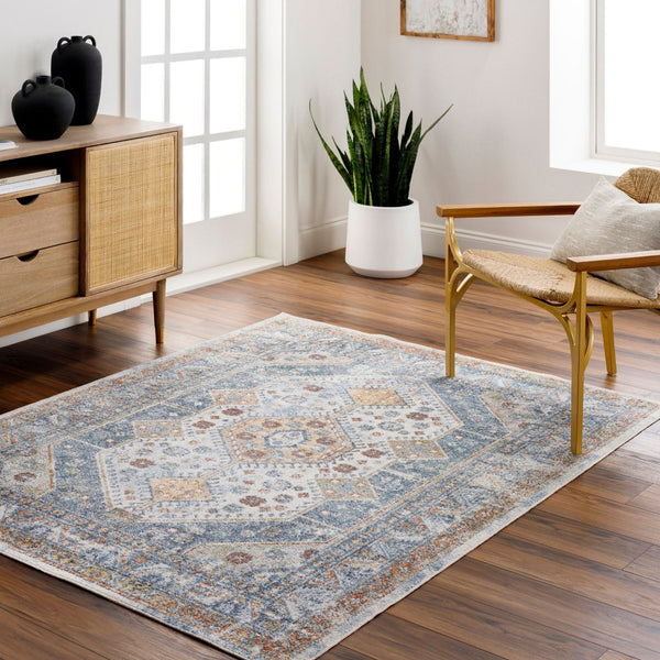 Livabliss Lillian Traditional Polyester Machine Woven Low Pile Rug for Entryways and Small Spaces Oatmeal, Gray 9'2" x 12'4" LLL2319-9212