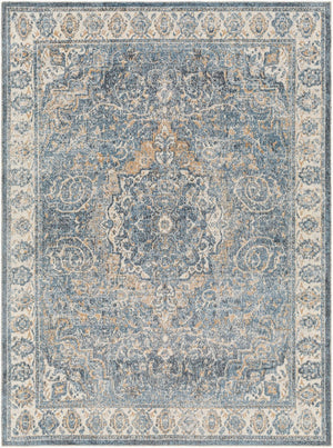 Livabliss Lillian Turkish Medallion Polyester Accent Rug for Entryways and High Traffic Spaces Oatmeal, Dark B 7'10" x 10' LLL2320-710102