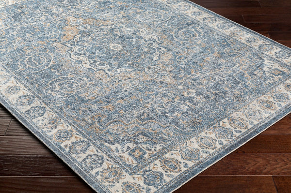 Livabliss Lillian Turkish Medallion Polyester Accent Rug for Entryways and High Traffic Spaces Oatmeal, Dark B 7'10" x 10' LLL2320-710102