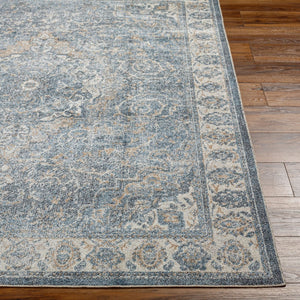 Livabliss Lillian Turkish Medallion Polyester Accent Rug for Entryways and High Traffic Spaces Oatmeal, Dark B 7'10" x 10' LLL2320-710102