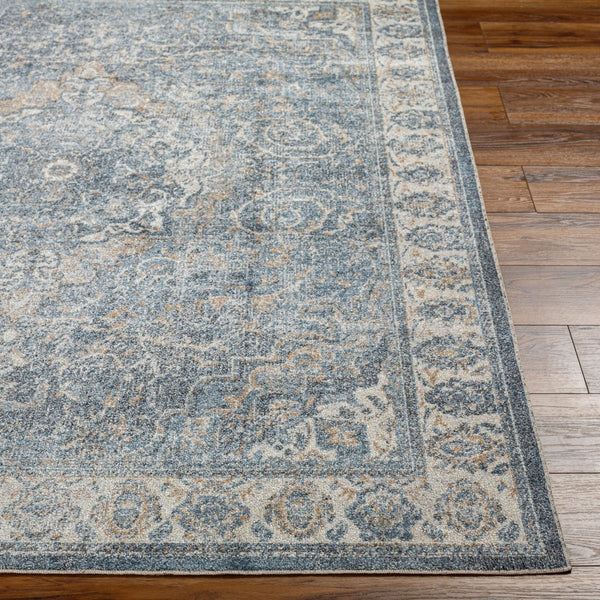 Livabliss Lillian Turkish Medallion Polyester Accent Rug for Entryways and High Traffic Spaces Oatmeal, Dark B 7'10" x 10' LLL2320-710102