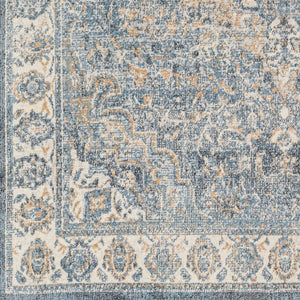 Livabliss Lillian Turkish Medallion Polyester Accent Rug for Entryways and High Traffic Spaces Oatmeal, Dark B 7'10" x 10' LLL2320-710102