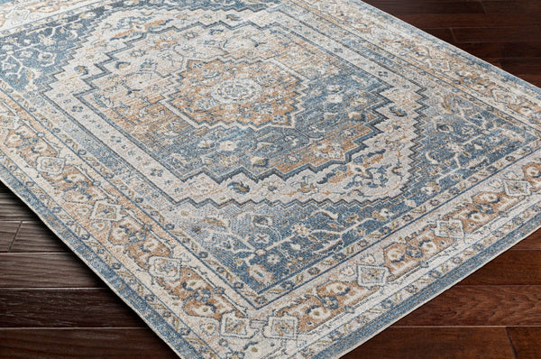 Livabliss Lillian Traditional Low Pile Polyester Accent Rug for Entryways Hallways and Bedrooms Oatmeal, Gray 5'3" x 7' LLL2323-537