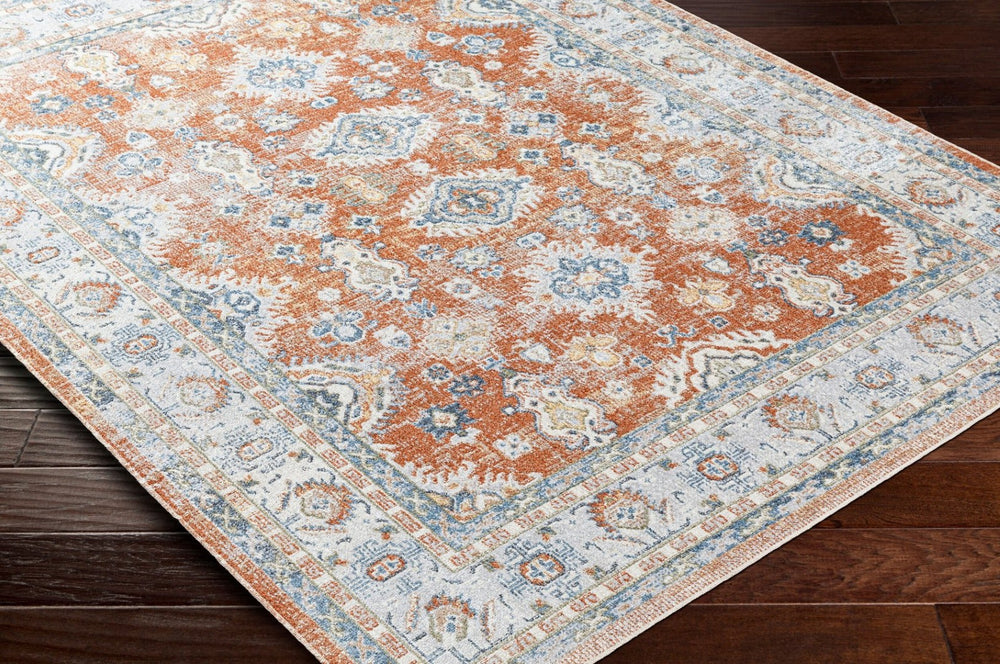Livabliss Lillian Traditional Turkish Woven Polyester Accent Rug for Entryways and High Traffic Floors Gray, Oatmeal 6'7" x 6'7" LLL2324-67RD