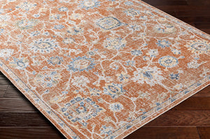 Livabliss Lillian Traditional Accent Rug Machine Woven Polyester Low Pile Entry or Bath Floor Black, Dark Blu 2' x 2'11" LLL2326-23