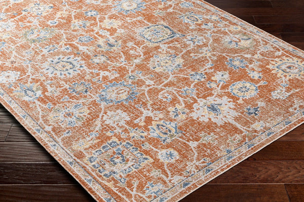 Livabliss Lillian Traditional Accent Rug Machine Woven Polyester Low Pile Entry or Bath Floor Black, Dark Blu 2' x 2'11" LLL2326-23