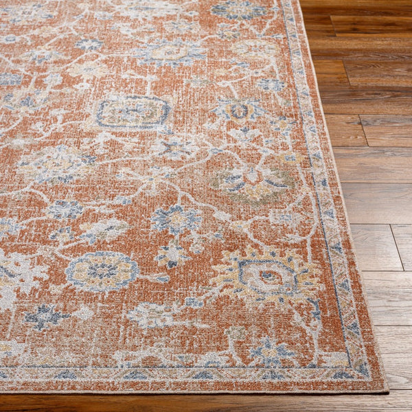 Livabliss Lillian Traditional Accent Rug Machine Woven Polyester Low Pile Entry or Bath Floor Black, Dark Blu 2' x 2'11" LLL2326-23