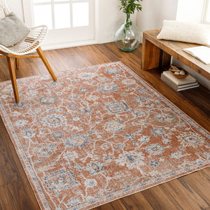 Livabliss Lillian Traditional Accent Rug Machine Woven Polyester Low Pile Entry or Bath Floor Black, Dark Blu 2' x 2'11" LLL2326-23