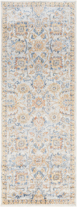 Livabliss Lillian Traditional Polyester Low Pile Accent Rug Woven in Turkey for Entryways Gray, Oatmeal 2'7" x 7'3" LLL2327-2773