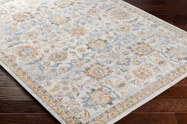 Livabliss Lillian Traditional Polyester Low Pile Accent Rug Woven in Turkey for Entryways Gray, Oatmeal 2'7" x 7'3" LLL2327-2773