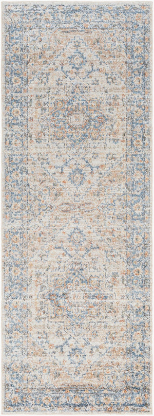 Livabliss Lillian Traditional Polyester Area Rug Machine Woven in Turkey for Living and Dining Rooms Oatmeal, Gray 2'7" x 10' LLL2328-2710