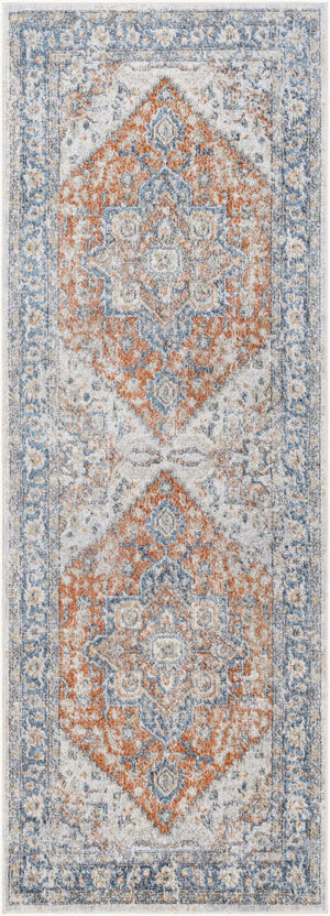 Livabliss Lillian Traditional Turkish Machine Woven Polyester Accent Rug for Entryways and Bedside Gray, Oatmeal 2'7" x 7'3" LLL2329-2773