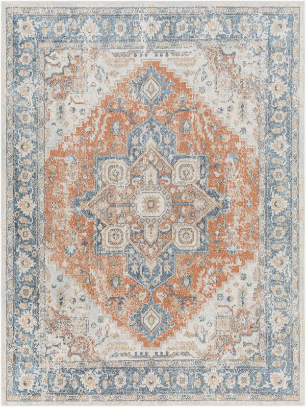 Livabliss Lillian Traditional Turkish Machine Woven Polyester Accent Rug for Entryways and Bedside Gray, Oatmeal 6'7" x 9' LLL2329-679