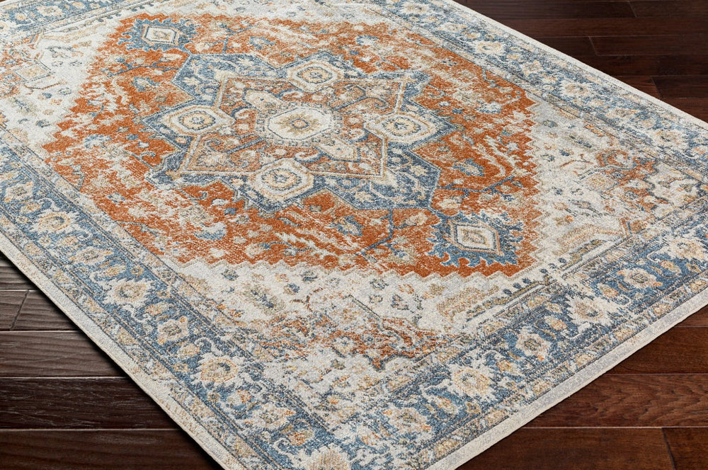 Livabliss Lillian Traditional Turkish Machine Woven Polyester Accent Rug for Entryways and Bedside Gray, Oatmeal 6'7" x 9' LLL2329-679