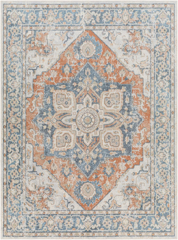 Livabliss Lillian Traditional Square Polyester Area Rug Turkey Woven Low Pile Living Room Floor LLL2330-67RD