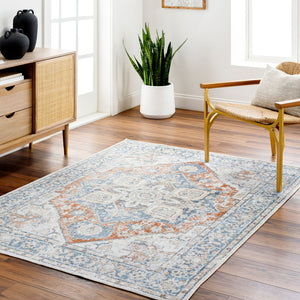 Livabliss Lillian Traditional Square Polyester Area Rug Turkey Woven Low Pile Living Room Floor LLL2330-67RD