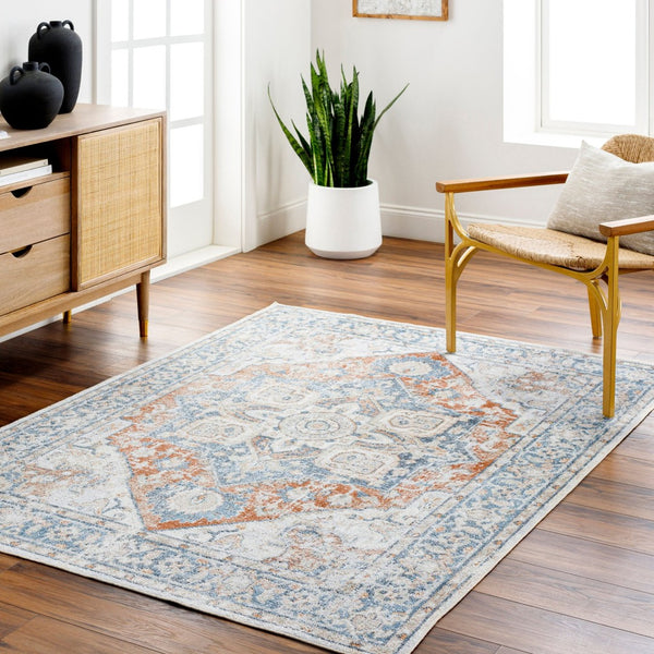 Livabliss Lillian Traditional Square Polyester Area Rug Turkey Woven Low Pile Living Room Floor LLL2330-67RD