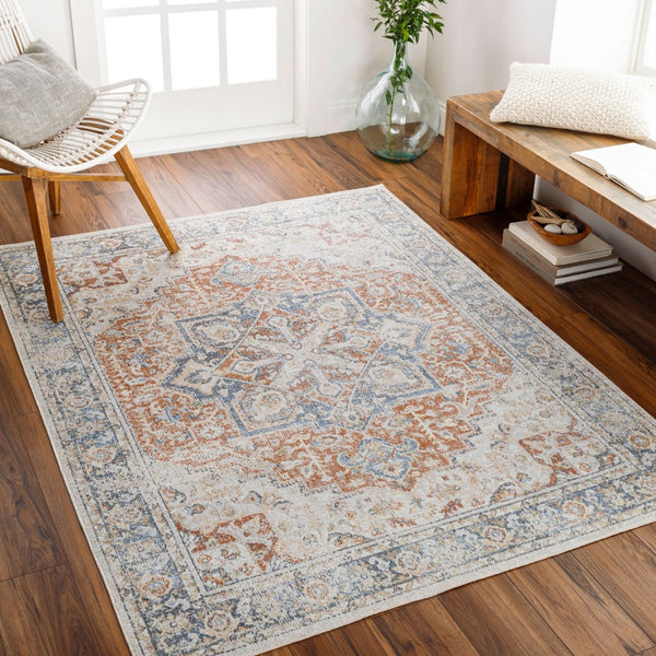 Livabliss Lillian Traditional Polyester Woven Rug for Entryways Hallways and High Traffic Spaces Gray, Oatmeal 2' x 2'11" LLL2331-23