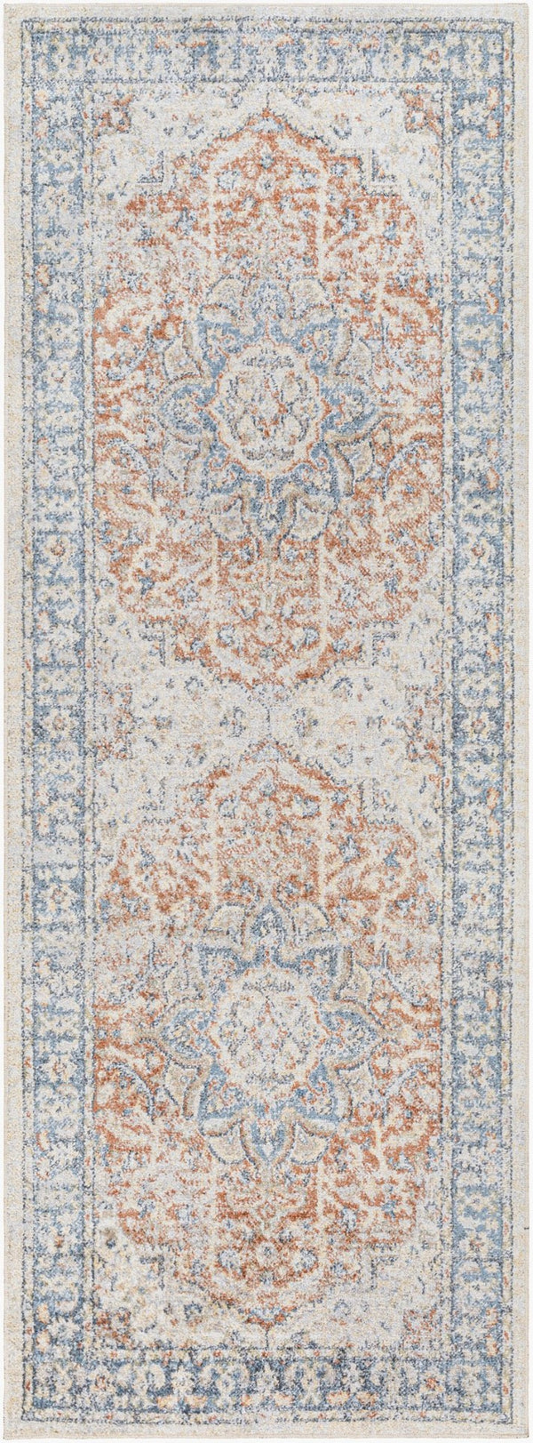 Livabliss Lillian Turkish Inspired Machine Woven Polyester Rug for Entryways and Small Rooms Gray, Oatmeal 2'7" x 7'3" LLL2332-2773