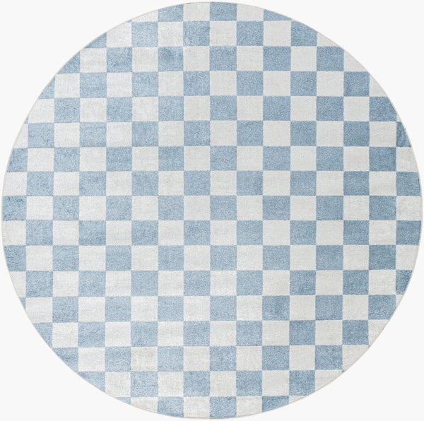 Livabliss Lillian Modern Low Pile Polyester Area Rug for Entryways Hallways and High Traffic Floors Oatmeal, Dark B 6'7" x 6'7" LLL2337-67RD
