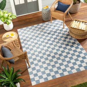 Livabliss Lillian Modern Low Pile Polyester Area Rug for Entryways Hallways and High Traffic Floors Oatmeal, Dark B 6'7" x 6'7" LLL2337-67RD