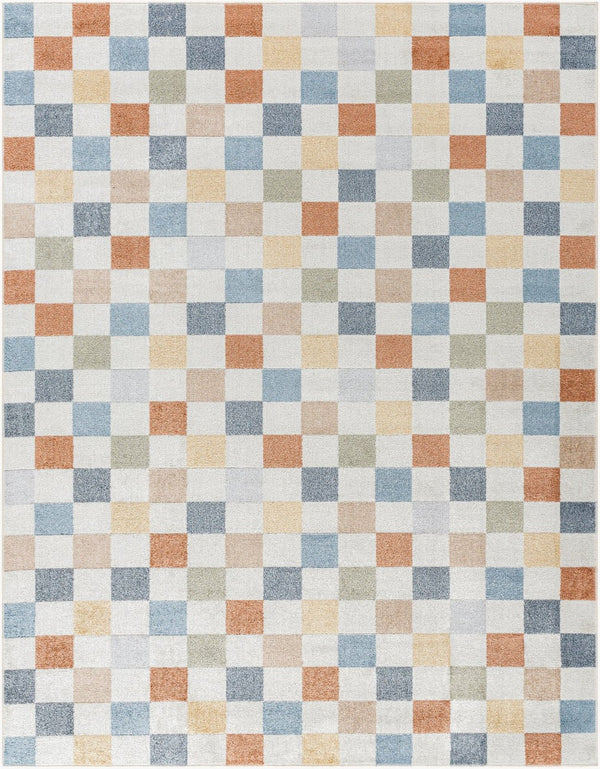 Livabliss Lillian Machine Woven Polyester Area Rug Low Pile Entryway Accent Turkish Craft Oatmeal, Rust 9'2" x 12'4" LLL2338-9212