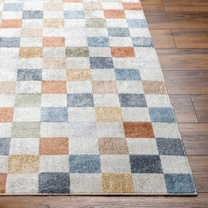 Livabliss Lillian Machine Woven Polyester Area Rug Low Pile Entryway Accent Turkish Craft Oatmeal, Rust 9'2" x 12'4" LLL2338-9212