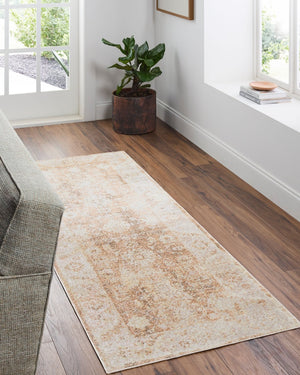 Livabliss Lillian Collection Polyester Machine Woven Low Pile Rug for Entryways and Bathrooms Brown, Dark Bro 2'7" x 7'3" LLL2354-2773