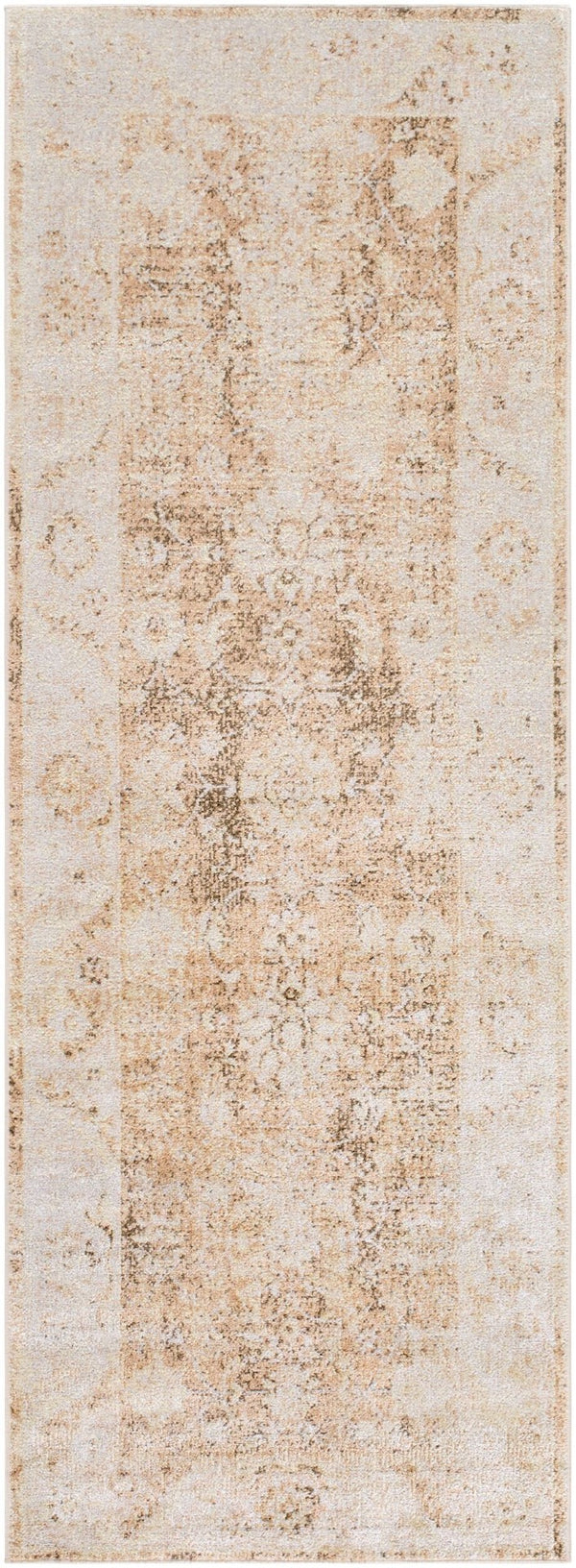 Livabliss Lillian Collection Polyester Machine Woven Low Pile Rug for Entryways and Bathrooms Brown, Dark Bro 2'7" x 7'3" LLL2354-2773