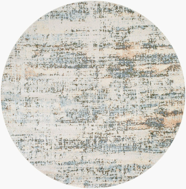 Livabliss Lillian Machine Woven Polyester Area Rug for Entryways Hallways and High Traffic Spaces Light Brown, Da 6'7" x 6'7" LLL2355-67RD